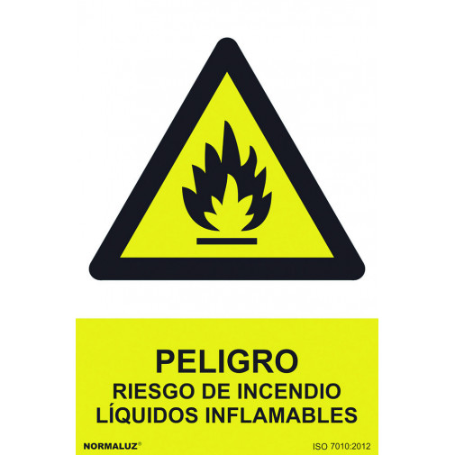 SeÑal 210x300mm Pvc Peligro, Riesgo De Incend.rd30018