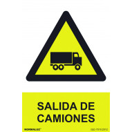 SeÑal 210x300mm Pvc Salida De Camiones Rd30023