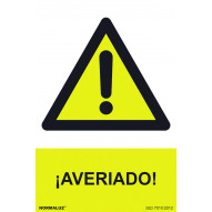 SeÑal 210x300mm Pvc Averiado Rd30044