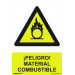Normaluz RD30072 - Señal ¡Peligro! Material Combustible PVC Glasspack 0,7 mm 21x30 cm con CTE, RIPCI