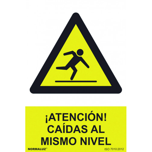 SeÑal 210x300mm Pvc AtenciÓn, CaÍdas Al Mismo Nivel Rd30077