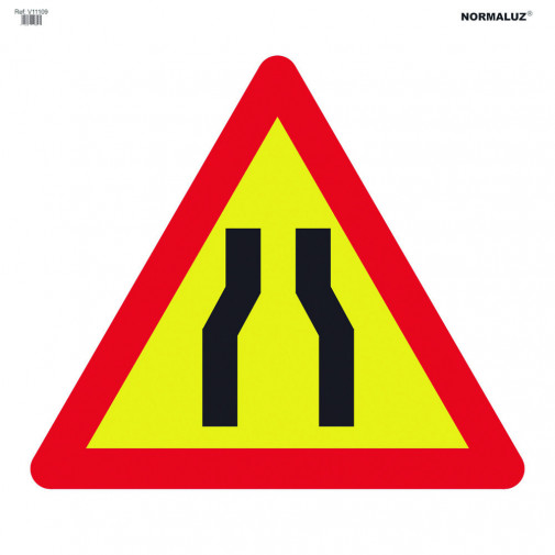 SeÑal Vial 700x700mm Bolsa Textil Estrecha Calzada V11109