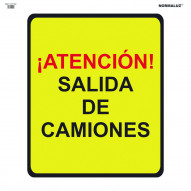 SeÑal Vial 700x700mm Bolsa Textil Salida De Camiones V11134