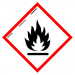 Normaluz RD44600 - Señal Química Producto Químico Inflamable Adhesivo De Vinilo 15x15 cm con CTE, RIPCI
