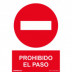 SeÑal 210x300mm Pvc Prohibido El Paso Rd40017