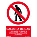 Señal 210x300mm Pvc Caldera De Gas Rd40018