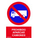 Normaluz RD40054 - Señal Prohibido Aparcar Camiones PVC Glasspack 0,7 mm 21x30 cm con CTE, RIPCI