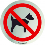 SeÑal Ø 70mm Inox Adh Prohibido Perros Rd797024