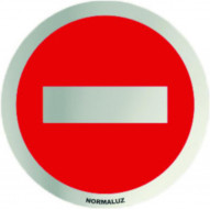 SeÑal Ø 70mm Inox Adh Prohibido El Paso Rd797025