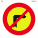 Señal Vial Bolsa Textil 700x700mm Prohibido Giro Derecha V11