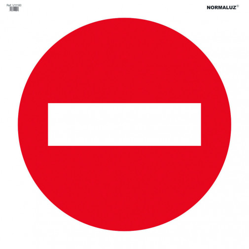 SeÑal Vial Bolsa Textil 700x700mm DirecciÓn Prohibida V11160