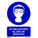 Señal 210x300mm Pvc Uso Obligatorio  Máscara Rd20007