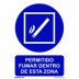 SeÑal 210x300mm Pvc Zona Para Fumar Rd20011
