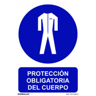 SeÑal 210x300mm Pvc Uso Obligatorio  Protecc  Cuerpo Rd20012