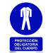 Normaluz RD20012 - Señal Protección Obligatoria Del Cuerpo PVC Glasspack 0,7mm 21x30 cm con CTE, RIPCI