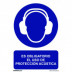 SeÑal 210x300mm Pvc Uso Obligatorio  ProtecciÓn AcÚs Rd20015