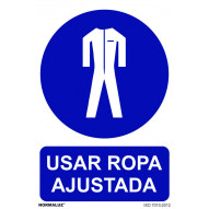 SeÑal 210x300mm Pvc Uso Obligatorio  Ropa Ajustada Rd20025