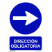 Normaluz RD20029 - Señal Dirección Obligatoria Derecha PVC Glasspack 0,7mm 21x30 cm