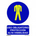 SeÑal 210x300mm Pvc Obligatorio ProtecciÓn  Alta Vi. Rd20070