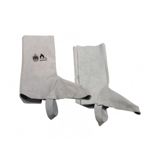 Polaina De Piel Serraje Con Velcro