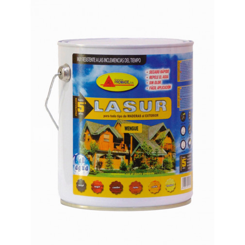 Lasur Madera Exterior Al Agua 4 Lt Wenge Asur406 Promade