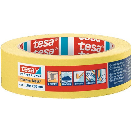 Cinta De PrecisiÓn 4334 Lisa Amarilla Longitud 50 Mm Ancho 3