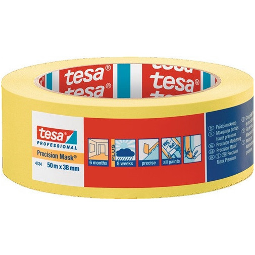 Cinta De PrecisiÓn 4334 Lisa Amarilla Longitud 50 Mm Ancho 3