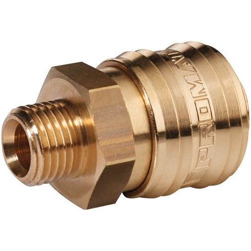 Acoplamiento RÁpido Dn 7,2 Rosca Ext. LatÓn Brillante Rosca