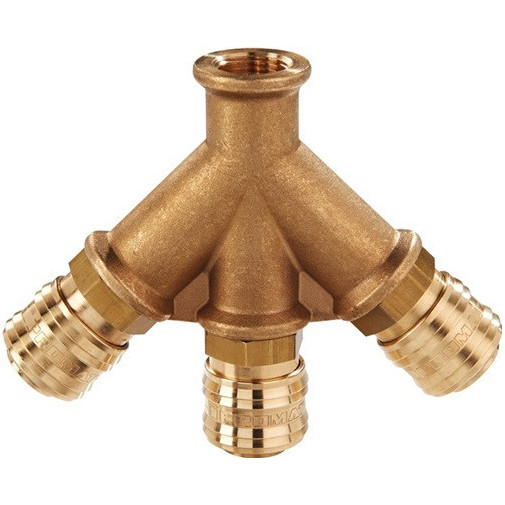 Distribuidor Rosca G 3/8 Pulg./15,39 Mm Ig, 3 Acoplamientos