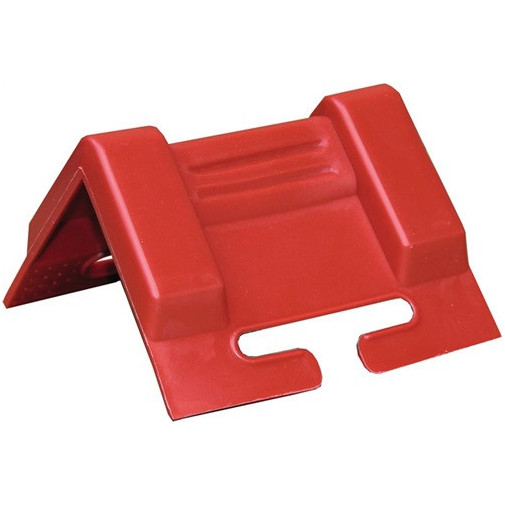 Cantonera Longitud De Brazo 95 X 95 Mm Rojo Con Ranura 10 Ud