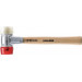 Halder Baseplex - Martillo universal (280 mm, diámetro de 30 mm) color blanco y rojo