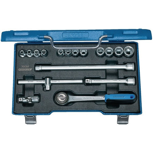 Juego De Llaves De Vaso 30 Gmu-3 17 Uds. 3/8 Pulg. Anchos De