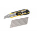 STANLEY FATMAX 1-10-481, Cutter FatMax 18mm, Acero inoxidable, 6 cuchillas de 18 mm incluidas, Robusto y ergonómico