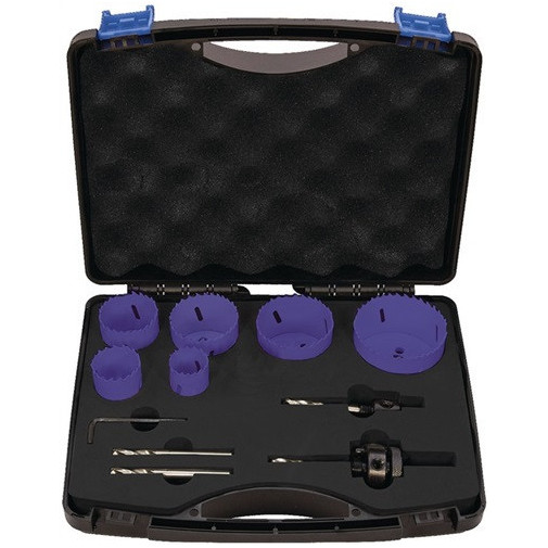 Juego De Sierras De Corona 10 Uds. 22-68 Mm Profundidad De C