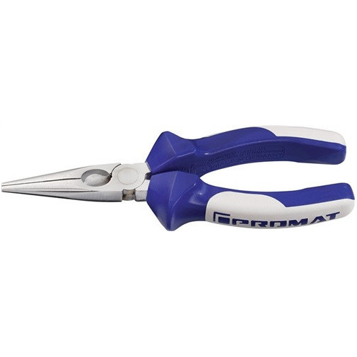 Alicate De Boca Plana Semirredonda Longitud 160 Mm Plano/red