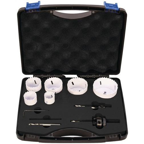 Juego De Sierras De Corona 10 Uds. 22-68 Mm Profundidad De C