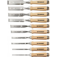 Juego De Formones 6,8,10,12,16,20,22,24,26,30 Mm Mango De Ca