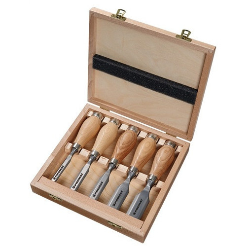 Juego De Formones Cortos 12, 16, 20, 26, 30 Mm Fresno, Aceit