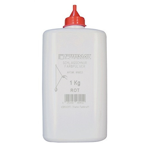 Tiza De Marcador De LÍnea 1000 G Roja Botella De PlÁstico Pr