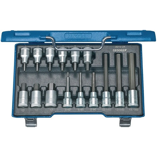 Juego De Llaves De Vaso In 19 Lkm 15 Uds. 1/2 Pulg. 5-17 Mm