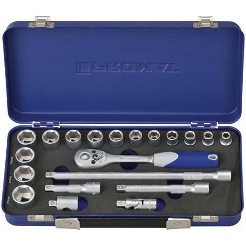 Juego De Llaves De Vaso 20 Uds. 3/8 Pulg. Anchos De Llave 8-