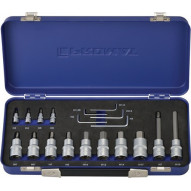 Juego De Llaves De Vaso 19 Uds. 1/4 + 1/2 Pulg. 1,25-17 Mm P