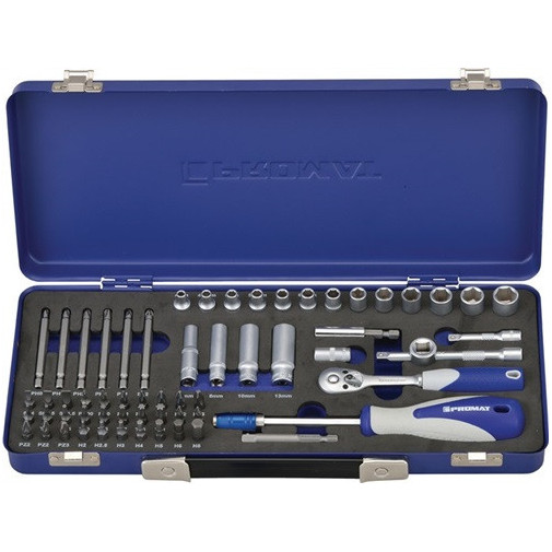 Juego De Llaves De Vaso 61 Uds. 1/4 Pulg. Anchos De Llave 4-