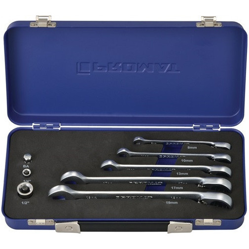 Juego De Llaves Combinadas De Carraca 8 Uds. Ancho De Llave