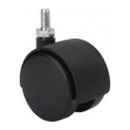 Rueda Gir 050mm 1-0127 Esp.ros.10x15mm 050kg Neg Dk Negro Al