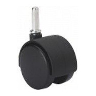 Rueda Gir 050mm 1-0130 Espiga 08x26.50mm 050kg Neg Z Dek Neg