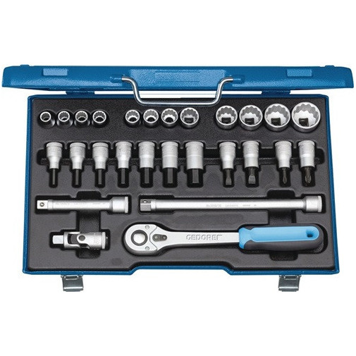 Juego De Llaves De Vaso D 19 Imu-10 27 Uds. 1/2 Pulg. Anchos