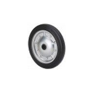 Rueda Fija Maciza 200mm 2-0209 B/20x44 160kg.rod B/goma Neg