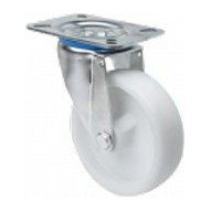 Rueda Gir 080mm 2-0235 Pl.105x080 130kg.liso Pol Bl Zv Ut Al