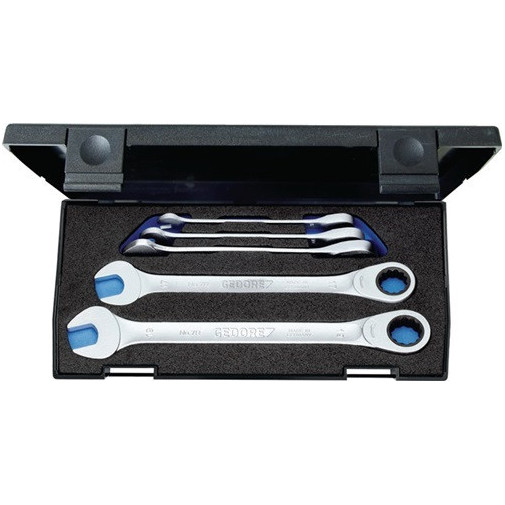 Juego De Llaves Combinadas De Carraca 7r-005 5 Uds. Ancho De